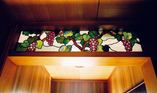 ステンドグラスー オーダーメイド 欄間、葡萄 | ステンドグラス