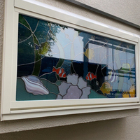 ステンドグラス窓、熱帯魚、画像、パネルのサムネイル