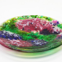 紫陽花のお皿、完成