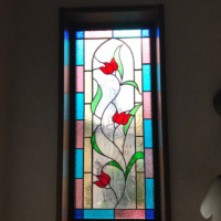 ステンドグラス窓、画像、チューリップのサムネイル