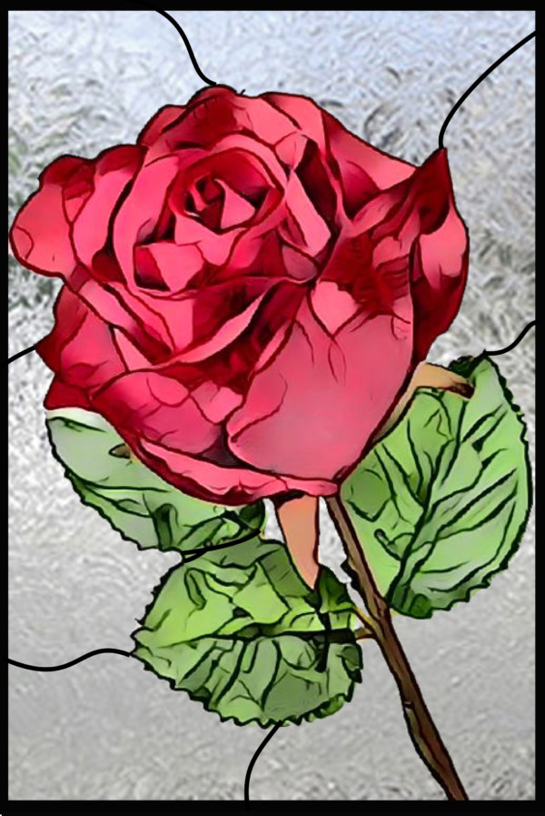 薔薇の図案ー２のサムネイル