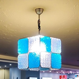 市松模様のランプ(大)